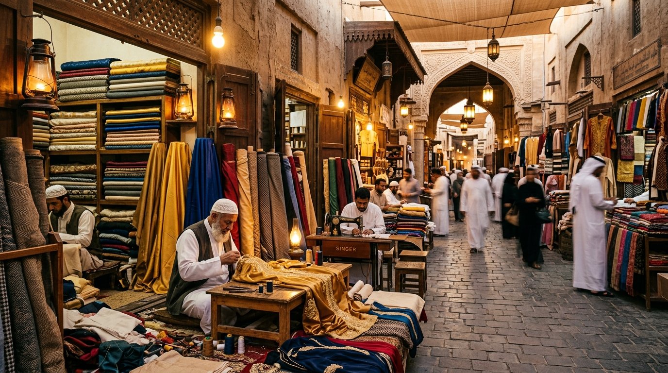 Rehab Al Masi Master Tailors Workshop and Fabric Heritage